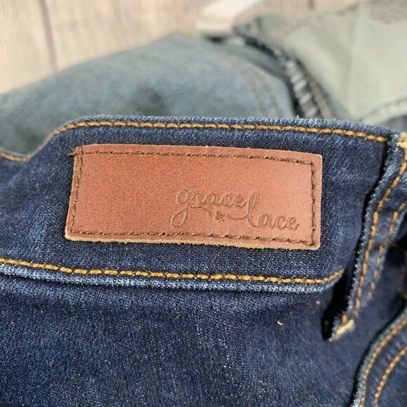 Grace in LA Jeans sz 12 Dark Wash Inseam 29" Stretch Lightweight - Picture 13 of 13